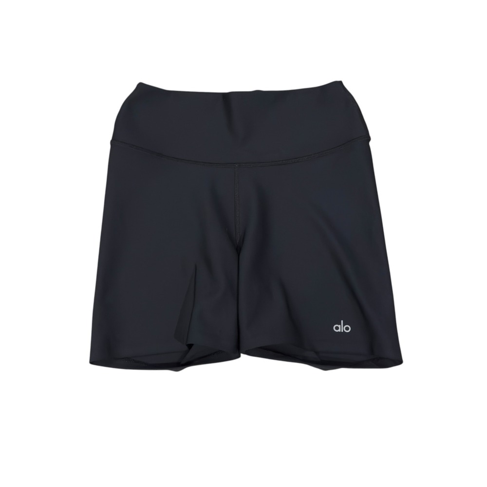 Alo Yoga Women's Medium Black AIrlift Energy 5" High Waist Athletic Shorts euc